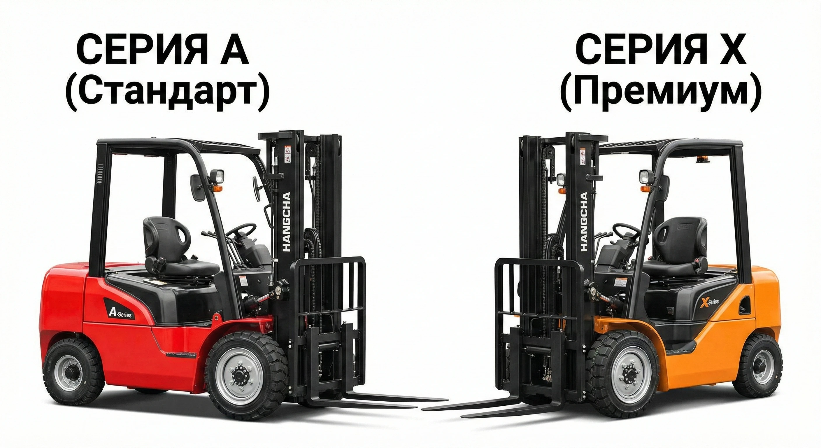 Сравнение комплектаций вилочных погрузчиков Hangcha