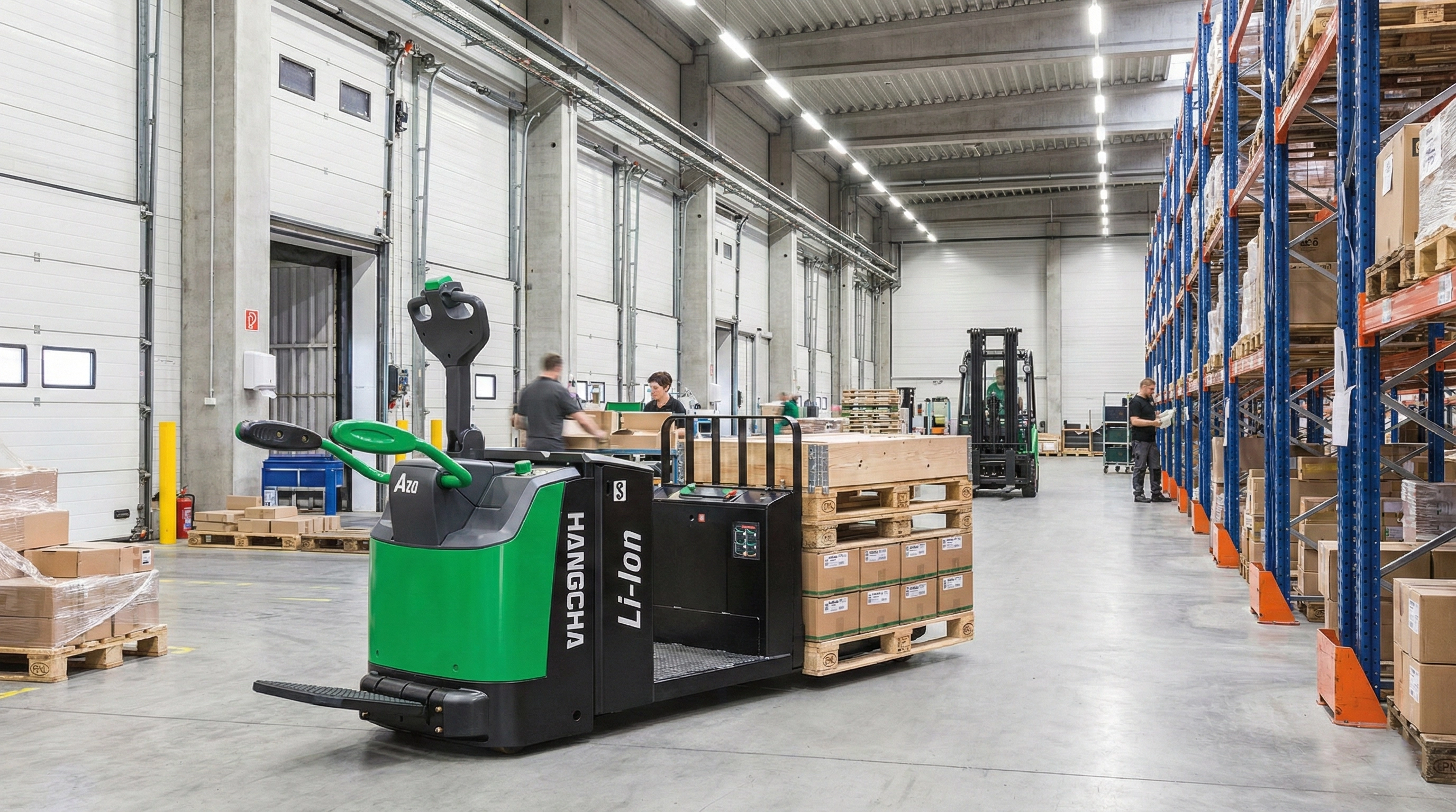 электрическая тележка Hangcha на складе